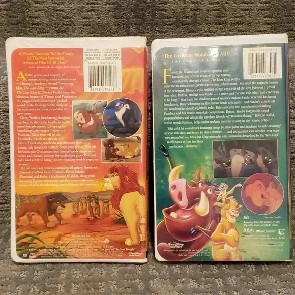 The Lion King Movie Bundle Vintage original VHS tapes - Picture 3 of 5